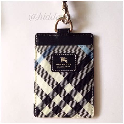 burberry blue label lanyard|burberry card holder.